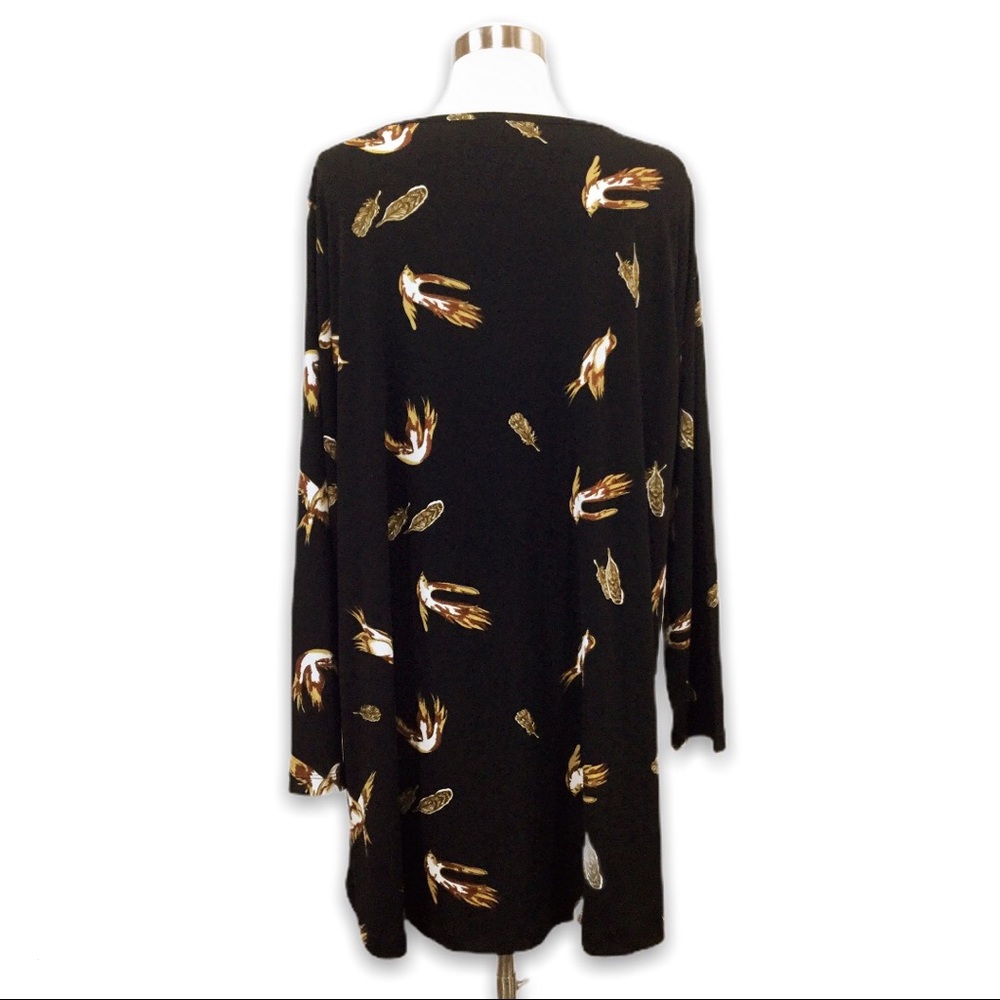 Yoek Amsterdam Bird & Feather Print Tunic - Picture 3 of 10
